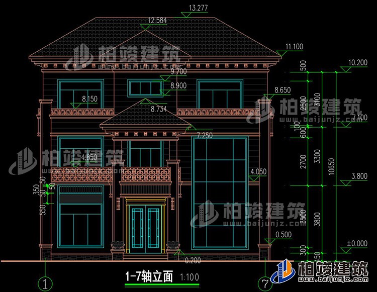 正立面图