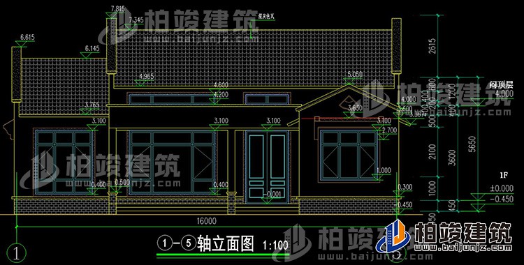 正立面图