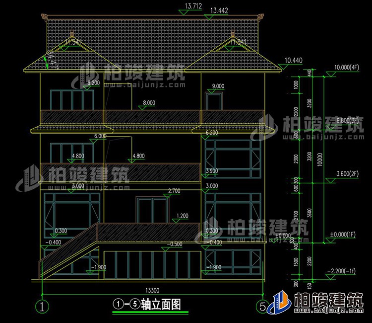 正立面图